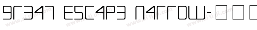 Great Escape Narrow字体转换